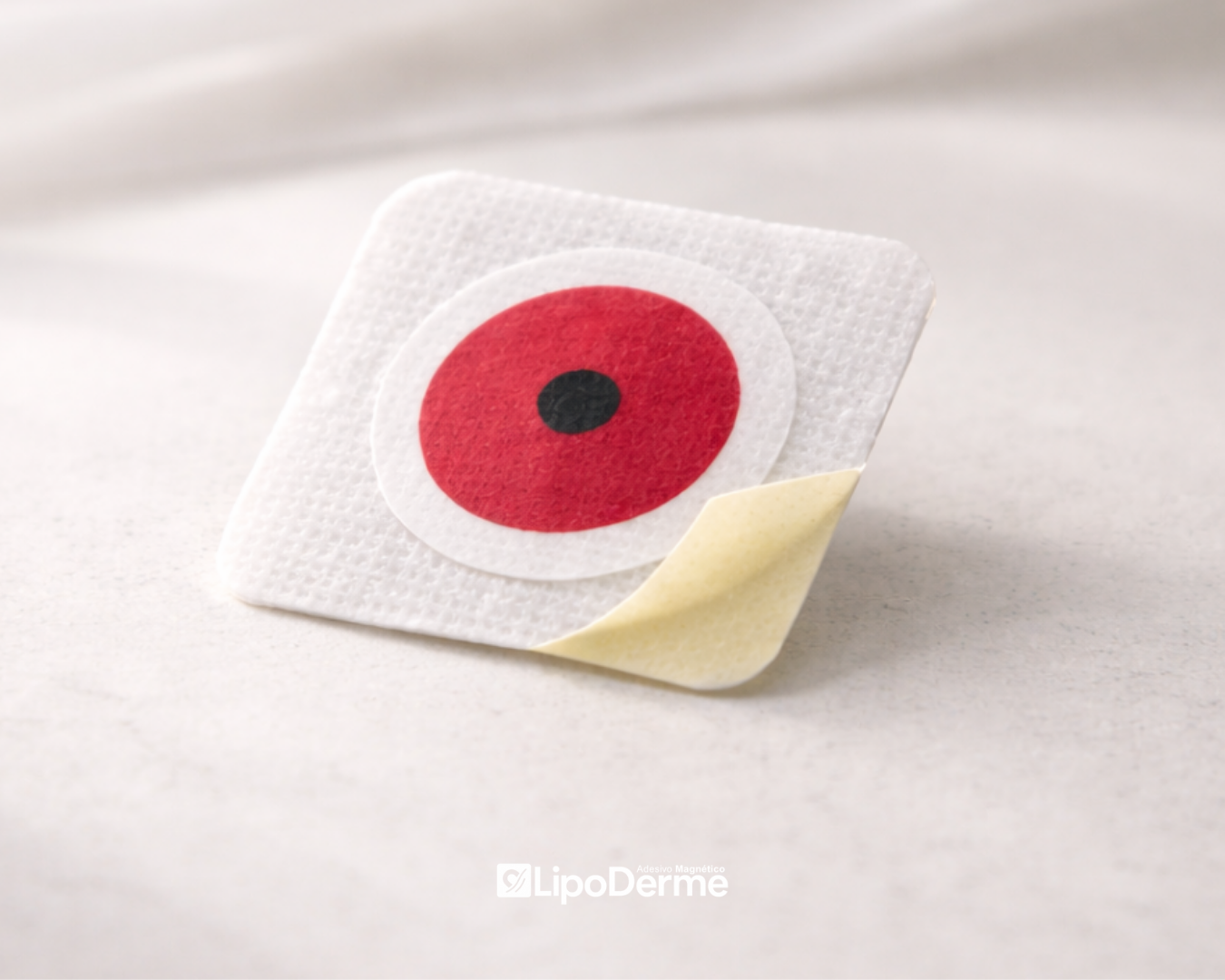 Detalhe do adesivo magnético LipoDerme