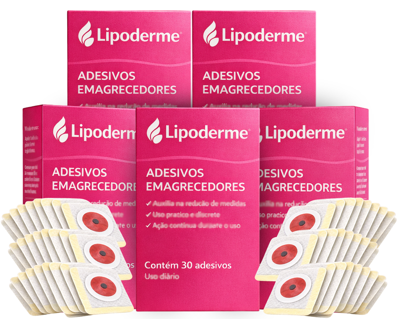 Kit 150 Premium - Adesivos Emagrecedores LipoDerme