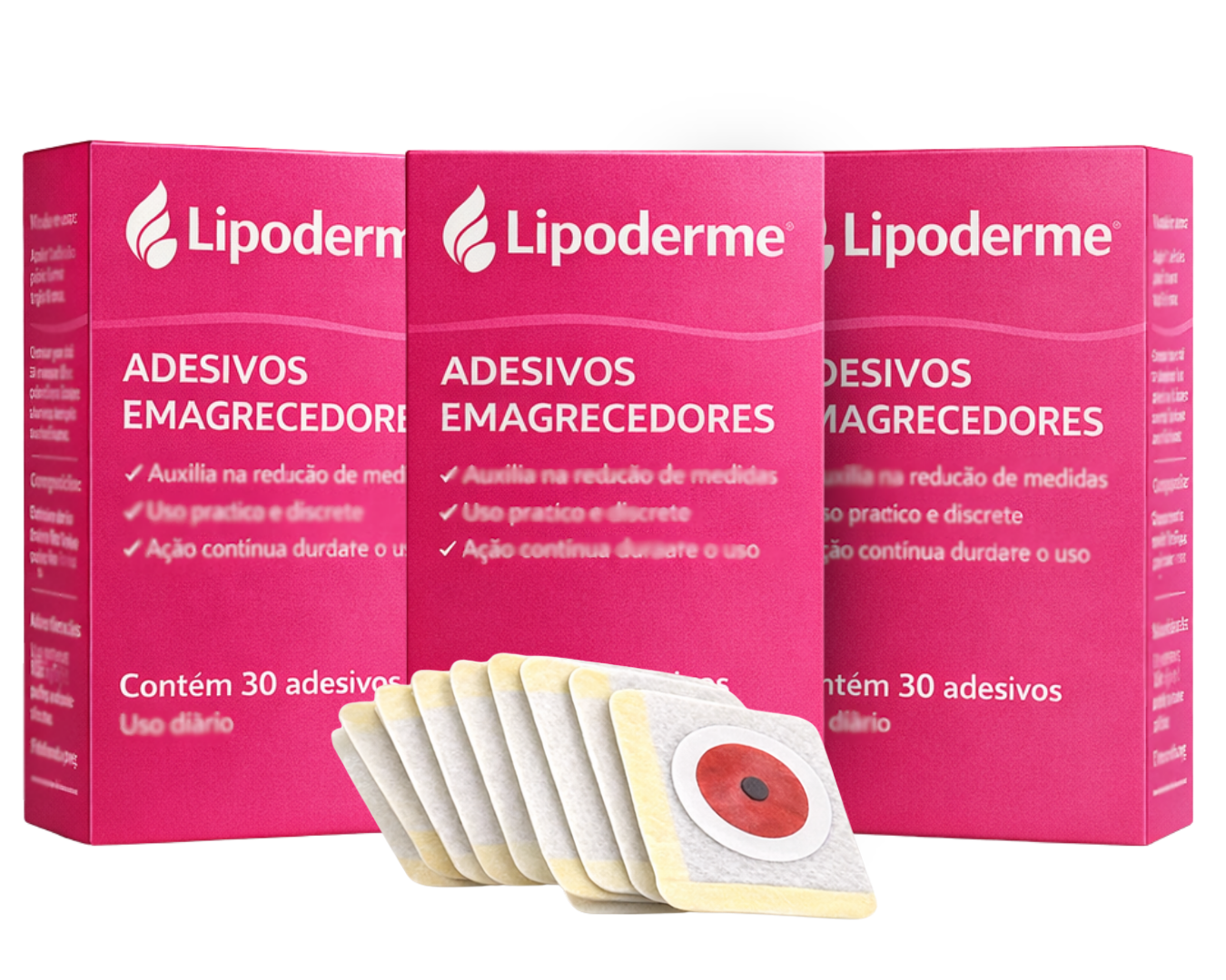 Kit 90 - Adesivos Emagrecedores LipoDerme
